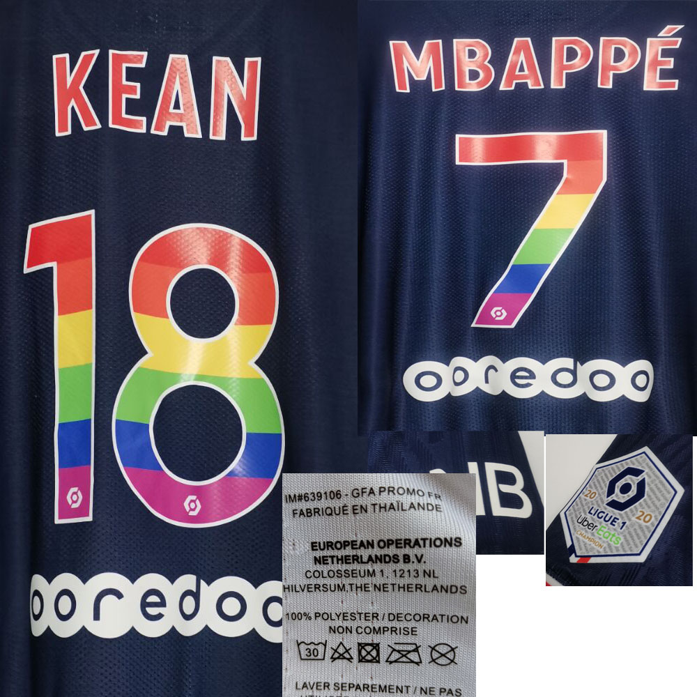 2021 American College Football Wear Rainbow Maillot Neymar JR Mbappe Marquinhos Icardi Di Maria Match Worn Player Issue Jersey, Player version rainbow
2021 American College Football Wear Rainbow Maillot Neymar JR Mbappe Marquinhos Icardi Di Maria Match Worn Player Issue Jersey, Player version rainbow