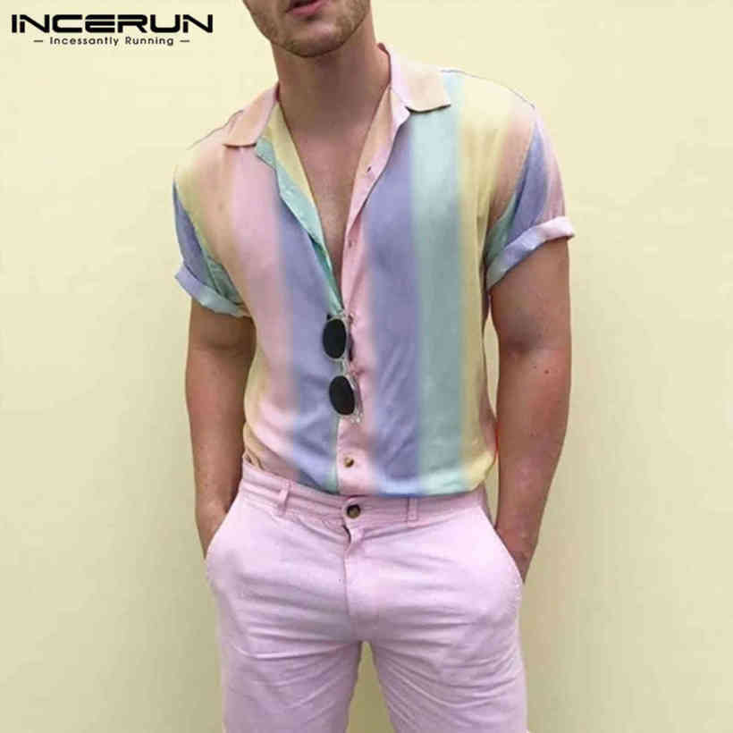 Summer Short Mouw Turn Down Kraag Blouse Incerun Men Leisure Print Shirt Man Casual Button Tie Dye Chemise Streetwear 5XL, Purple
Summer Short Mouw Turn Down Kraag Blouse Incerun Men Leisure Print Shirt Man Casual Button Tie Dye Chemise Streetwear 5XL, Purple
