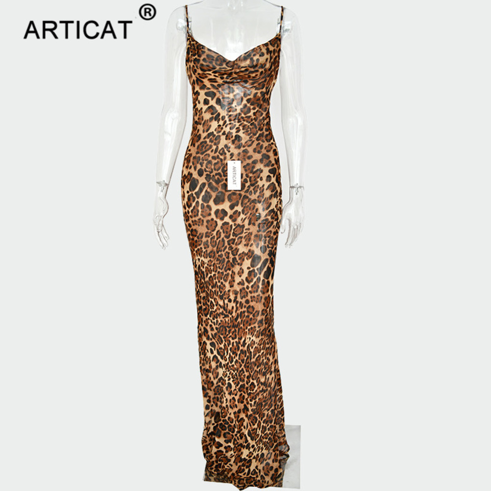 Articat Sexy V Neck Leopard Party Dress Women Spaghetti Strap Backless Slim Maxi Dress Summer Chiffon Long Beach Dress Vestidos X0521, As picture
Articat Sexy V Neck Leopard Party Dress Women Spaghetti Strap Backless Slim Maxi Dress Summer Chiffon Long Beach Dress Vestidos X0521, As picture