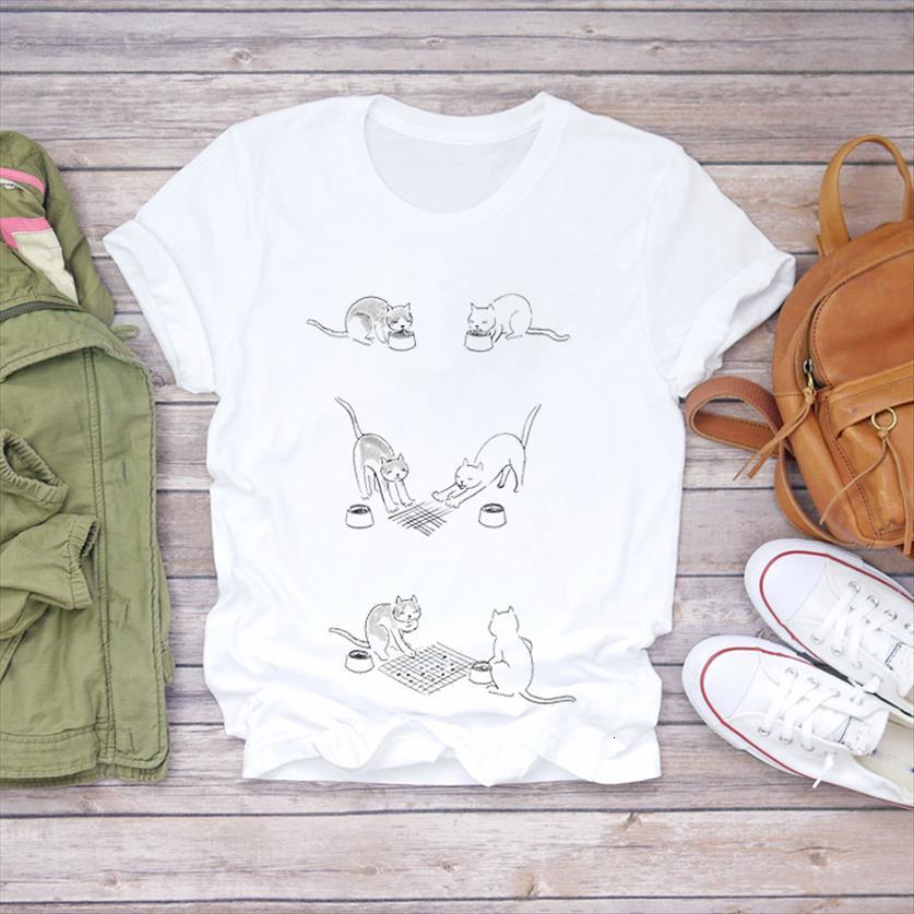 funny cat play fashion women t shirt short sleeve pet animal ladies print lady womens graphic female tee, White
funny cat play fashion women t shirt short sleeve pet animal ladies print lady womens graphic female tee, White