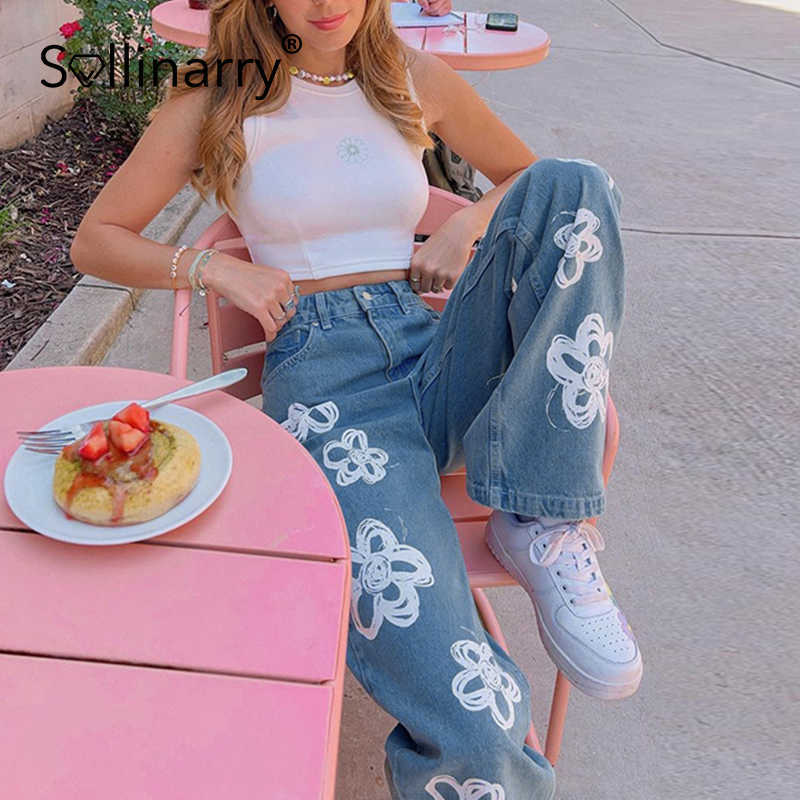 Sollinarry Autumn Cotton High Waist Casual women Jeans Long Tunic Female Floral Pattern Pants Ladies pocket streetware 210709, Blue
Sollinarry Autumn Cotton High Waist Casual women Jeans Long Tunic Female Floral Pattern Pants Ladies pocket streetware 210709, Blue