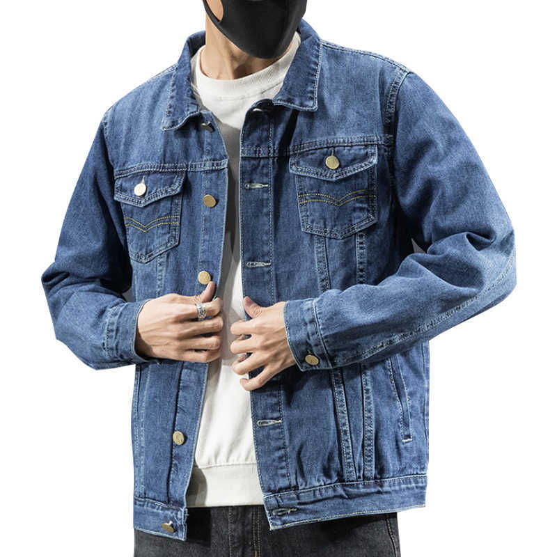 Men's Blue Denim Jacket Spring New Fashion Casual Cotton Slim Classic Retro Jean Coat High Quality Streetwear Clothes X0621
Men's Blue Denim Jacket Spring New Fashion Casual Cotton Slim Classic Retro Jean Coat High Quality Streetwear Clothes X0621
