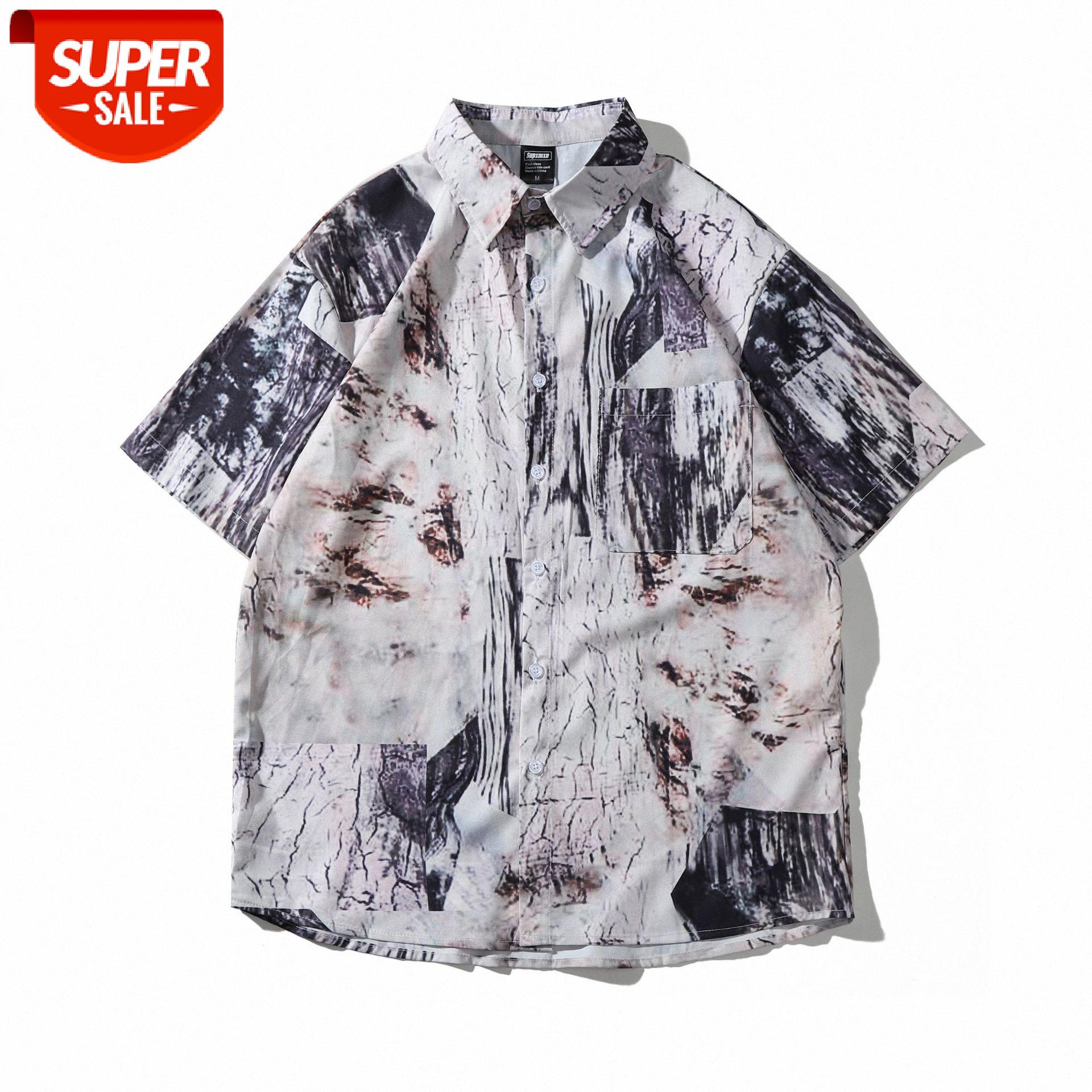 Harajuku Japanese tie-dye flower shirt male handsome short-sleeved loose casual couple half-sleeved #0z5C, White;black
Harajuku Japanese tie-dye flower shirt male handsome short-sleeved loose casual couple half-sleeved #0z5C, White;black