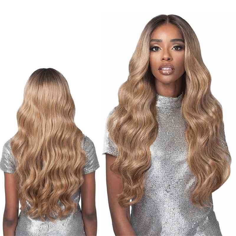 wig New wavy women's headset brown long curly hair, Medium brown
wig New wavy women's headset brown long curly hair, Medium brown