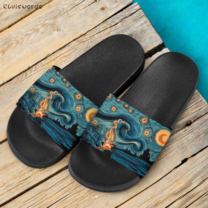 Oil Painting Art Pattern Summer Beach Slipper Women's Slides Non-slip Sandals Comfort Female House Bathroom Sandal Slippers, Black
Oil Painting Art Pattern Summer Beach Slipper Women's Slides Non-slip Sandals Comfort Female House Bathroom Sandal Slippers, Black