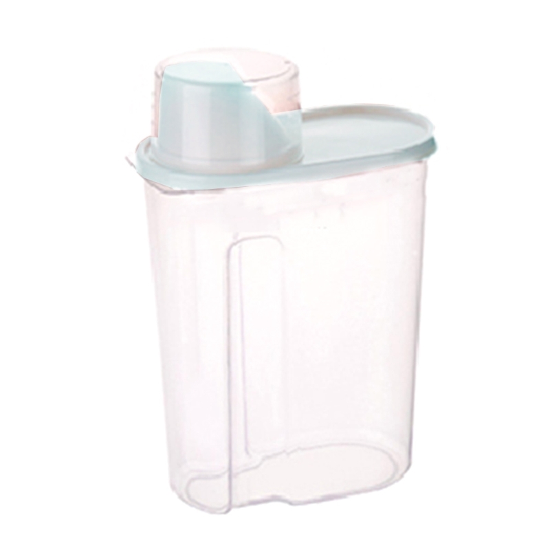 Pp Food Storage Box Plastic Clear Container Set With Blankets Pour Kitchen Storage Bottles Dried Bean Tank 1.9L 2.5L