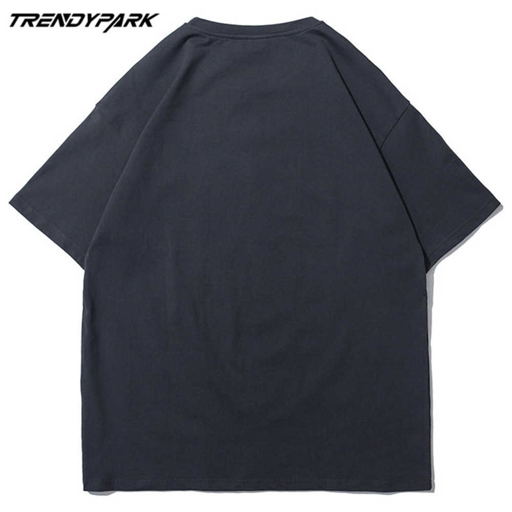Men's T-shirt Funny Cartoon Small Ducks Summer Short Sleeve Printed Tee Hip Hop Oversized Cotton Casual Harajuku Tshirts 210601