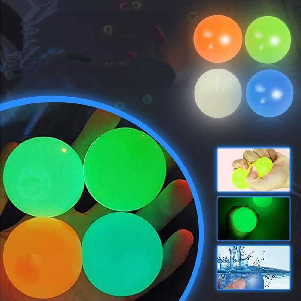 Ceiling Sticky Wall Ball Toy Party Luminous Glow In The Dark Decompression Squishy Anti Stress Balls Stretchable Soft Squeeze Adult Kids Children Fun Game Stick Toys
Ceiling Sticky Wall Ball Toy Party Luminous Glow In The Dark Decompression Squishy Anti Stress Balls Stretchable Soft Squeeze Adult Kids Children Fun Game Stick Toys