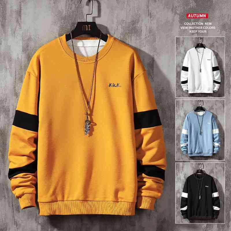 2021 autumn new casual round neck wear youth coat men's loose popular sweater fashion men, Black
2021 autumn new casual round neck wear youth coat men's loose popular sweater fashion men, Black