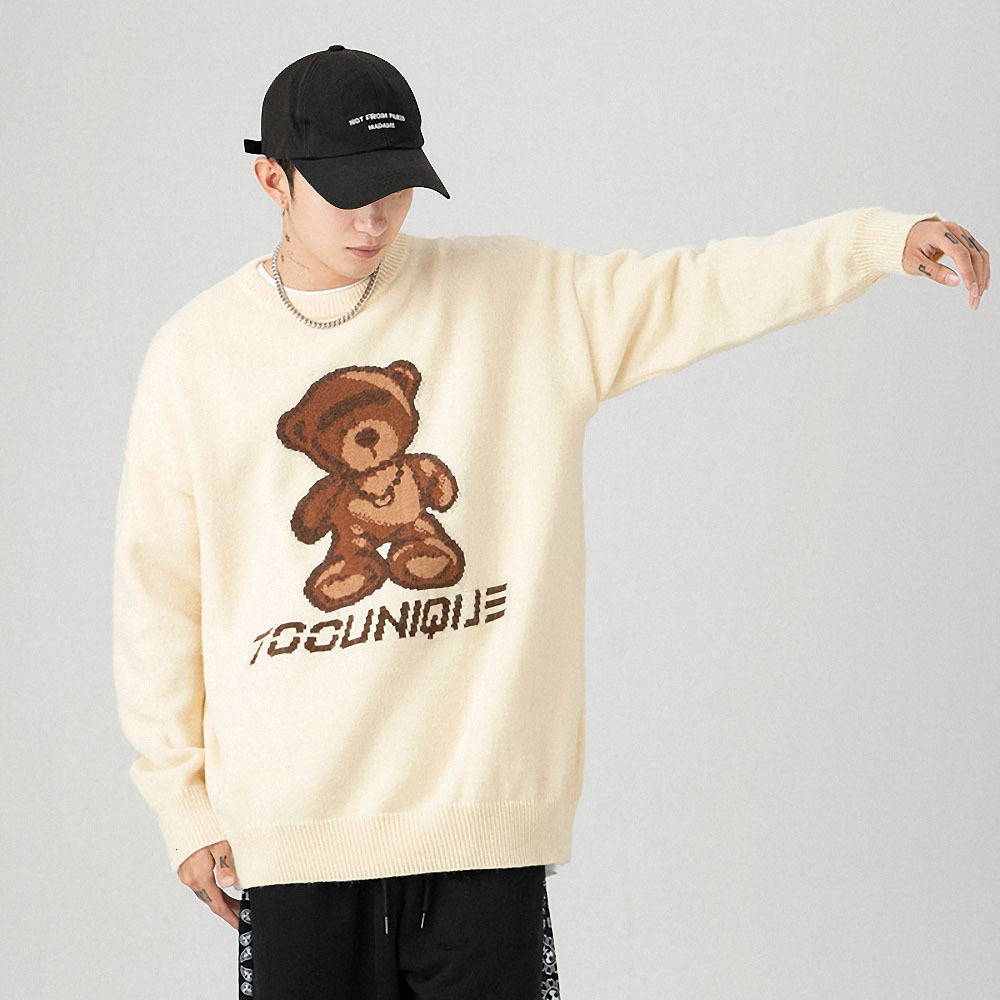 Men's Sweaters Men in knitted or crocheted bear pullover loose shirts female streetwear hip hop harajuku casual mesh fashion unisex tops outwear IQ0N, 1# shoe box
Men's Sweaters Men in knitted or crocheted bear pullover loose shirts female streetwear hip hop harajuku casual mesh fashion unisex tops outwear IQ0N, 1# shoe box