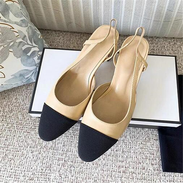 Ladies dress shoes sandals leather high heels spring autumn women pointed toe pumps heels 6.5CM