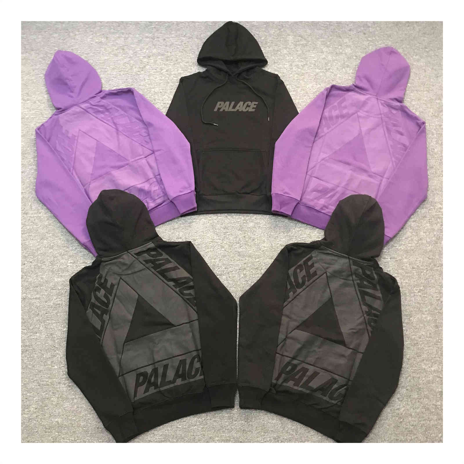 Palace power foam letter triangle men's and women's loose long sleeve Hoodie, Black
Palace power foam letter triangle men's and women's loose long sleeve Hoodie, Black