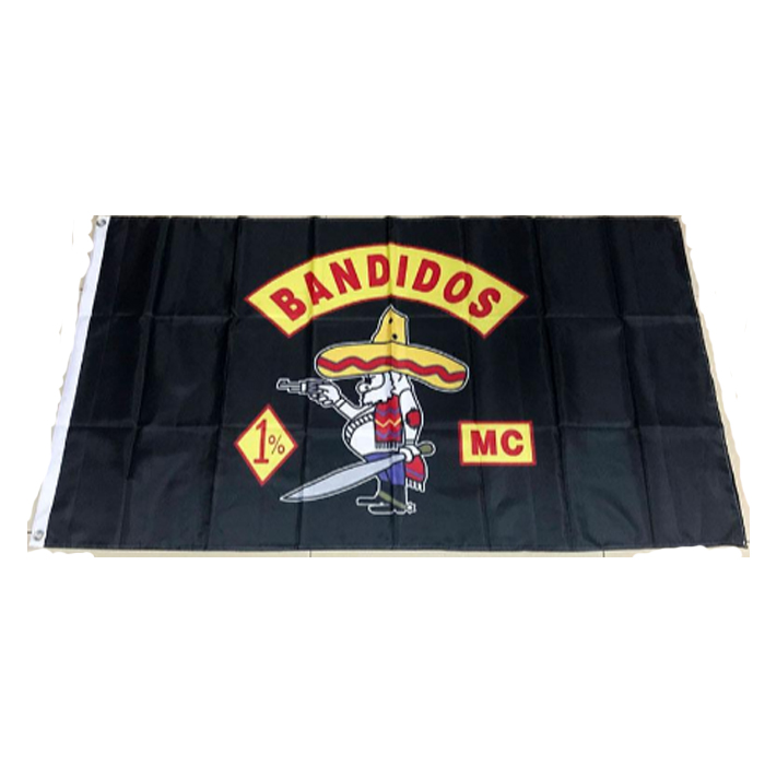Bandidos mc 3x5ft Flags 100D Polyester Banners Indoor Outdoor Vivid Color High Quality With Two Brass Grommets
Bandidos mc 3x5ft Flags 100D Polyester Banners Indoor Outdoor Vivid Color High Quality With Two Brass Grommets