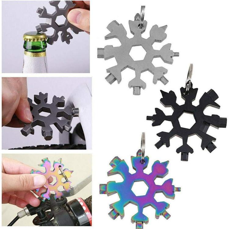 18 in 1 Stainless Steel Multi-Tool Snowflake Screwdriver Wrench Bottle Opener Key Chain Multitool Card Outdoor Survive Camping Tool
18 in 1 Stainless Steel Multi-Tool Snowflake Screwdriver Wrench Bottle Opener Key Chain Multitool Card Outdoor Survive Camping Tool