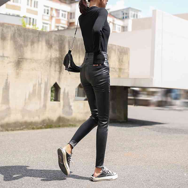 Solid High Waist OL Style Female Work Suit Pant Korean Fashion Trousers Women Autumn Pencil Pants Elegant Stretc 7265 50 210506
