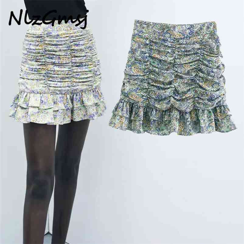 Skirt Print Floral Mini Woman Summer Sexy Ruffle Trim Pleated Ladies Harajuku Female 210628, As picture
Skirt Print Floral Mini Woman Summer Sexy Ruffle Trim Pleated Ladies Harajuku Female 210628, As picture