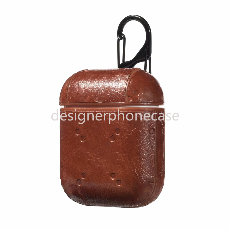 Designer Airpod Cases For Airpods Pro 1 2 PU Leather imprint letters Earphones Case with key rings Anti Lost
Designer Airpod Cases For Airpods Pro 1 2 PU Leather imprint letters Earphones Case with key rings Anti Lost