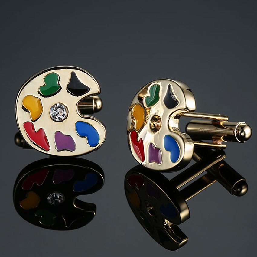 Fashion French Men's Shirt Metal Brass Enamel Cufflinks Sleeve Button tops Business Suit Shirt Crystal Zircon Cuff Links for Men Fine Jewelry
Fashion French Men's Shirt Metal Brass Enamel Cufflinks Sleeve Button tops Business Suit Shirt Crystal Zircon Cuff Links for Men Fine Jewelry