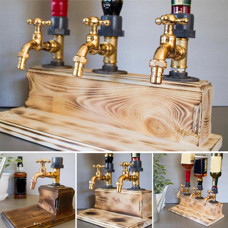 Liquid Soap Dispenser Father's Day Liquor Alcohol Whiskey Wood Faucet Shape For Party Dinners Bars And Beverage Stations
Liquid Soap Dispenser Father's Day Liquor Alcohol Whiskey Wood Faucet Shape For Party Dinners Bars And Beverage Stations
