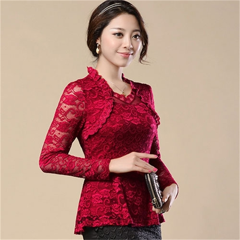 4XL Fashion Spring Women Hollow lace blouse shirt long-sleeve Lace female Plus size Tops blusas 210517, Light blue
4XL Fashion Spring Women Hollow lace blouse shirt long-sleeve Lace female Plus size Tops blusas 210517, Light blue