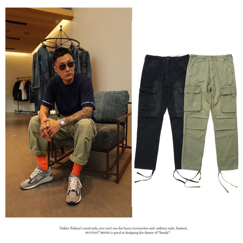 Men's Pants MADNESS MDNS Casual Loose Overalls Straight Wide-leg Washed Distressed Trousers WTAPS, Black
Men's Pants MADNESS MDNS Casual Loose Overalls Straight Wide-leg Washed Distressed Trousers WTAPS, Black