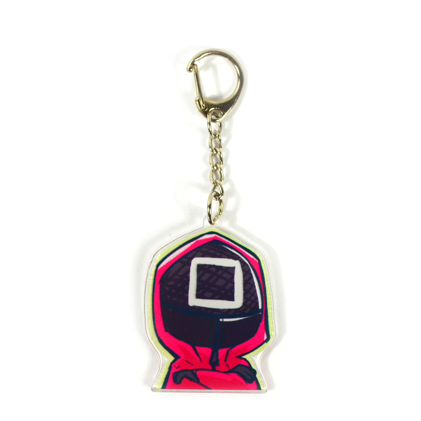 Korean Drama Acrylic Keychain Best Gift Cute Version Character Puffing Sugar 123 Wooden People Playing Marble Glass Bridge