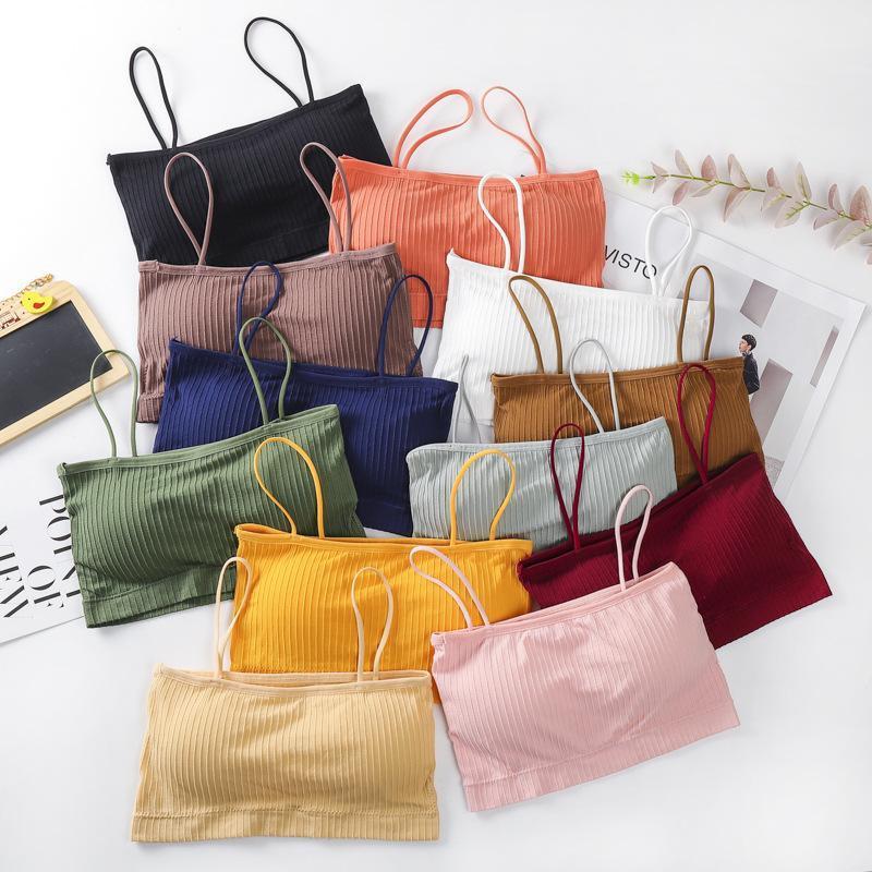 Camisoles & Tanks Women Sexy Tube Top Soft Cotton Padded Crop Lingerie Strapless Wirefree Bralette Girls Wrapped Chest Seamless Underwear
Camisoles & Tanks Women Sexy Tube Top Soft Cotton Padded Crop Lingerie Strapless Wirefree Bralette Girls Wrapped Chest Seamless Underwear