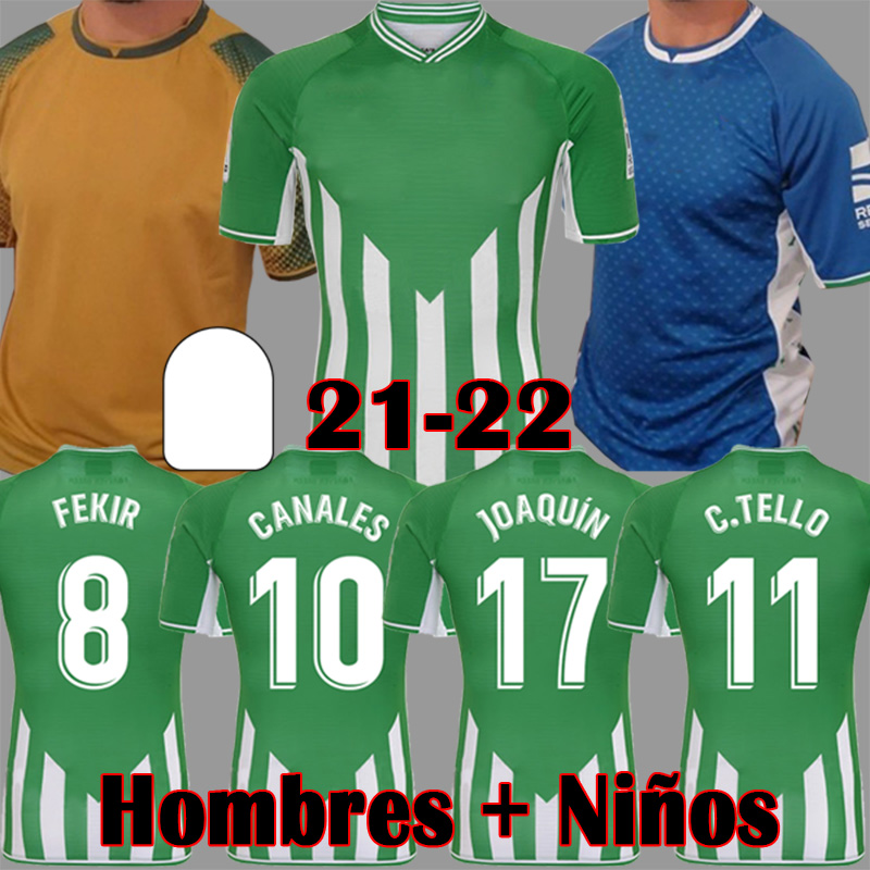 MAN + KIDS 21 22 REAL Betis Soccer Jersey JOAQUIN Loren BOUDEBOUZ BARTRA Football shirts home away 3rd 4TH Training suit Commemorative Edition Fekir 8, Kids home
MAN + KIDS 21 22 REAL Betis Soccer Jersey JOAQUIN Loren BOUDEBOUZ BARTRA Football shirts home away 3rd 4TH Training suit Commemorative Edition Fekir 8, Kids home