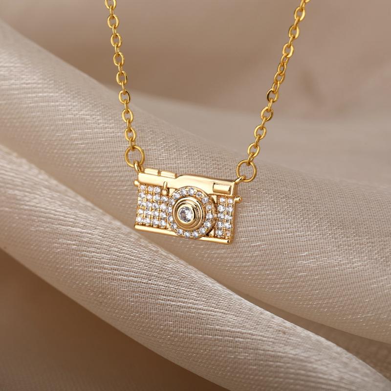 Chokers Zircon Crystal Camera Shape Necklace For Women Gothic Geometric Choker Gold Chain Vintage Jewelry Gift Collier
Chokers Zircon Crystal Camera Shape Necklace For Women Gothic Geometric Choker Gold Chain Vintage Jewelry Gift Collier