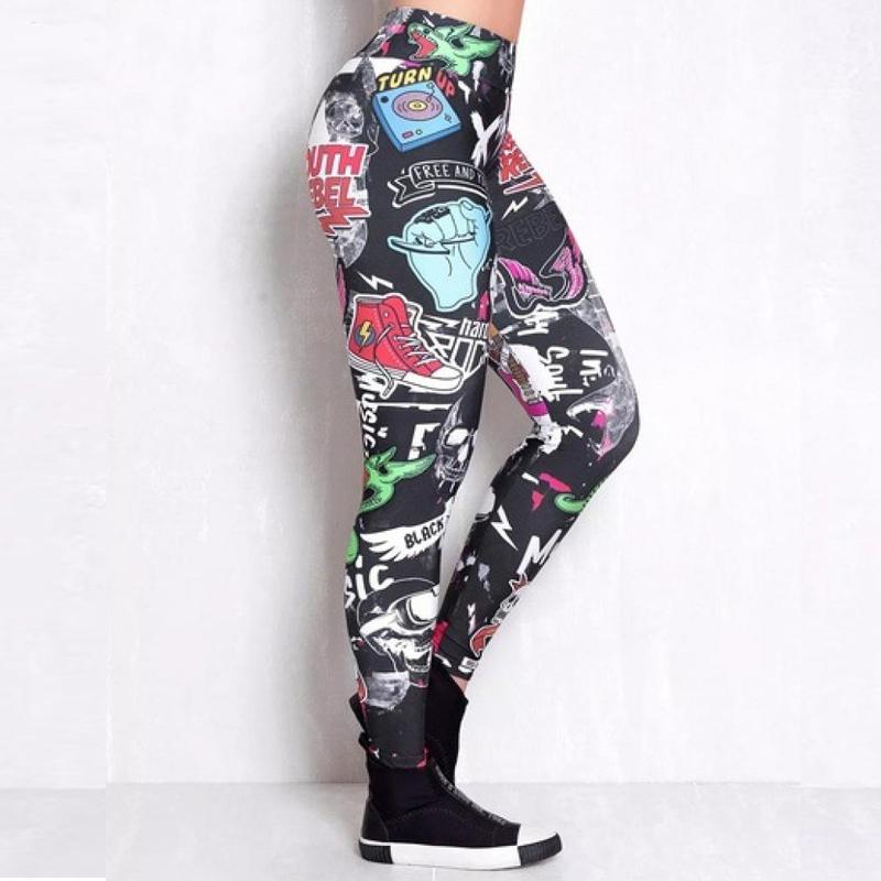 Women' Leggings Geometric Colorful Printing Seamless Fitness Women Fashion High Waist Elastic Push Up Long Polyester, Black
Women' Leggings Geometric Colorful Printing Seamless Fitness Women Fashion High Waist Elastic Push Up Long Polyester, Black
