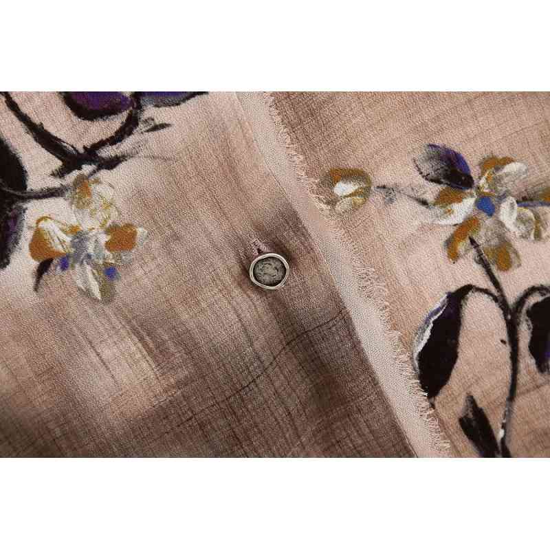 vintage women floral loose shirts fashion ladies oversize boho blouses casual female long sleeve shirt girls chic top 210430