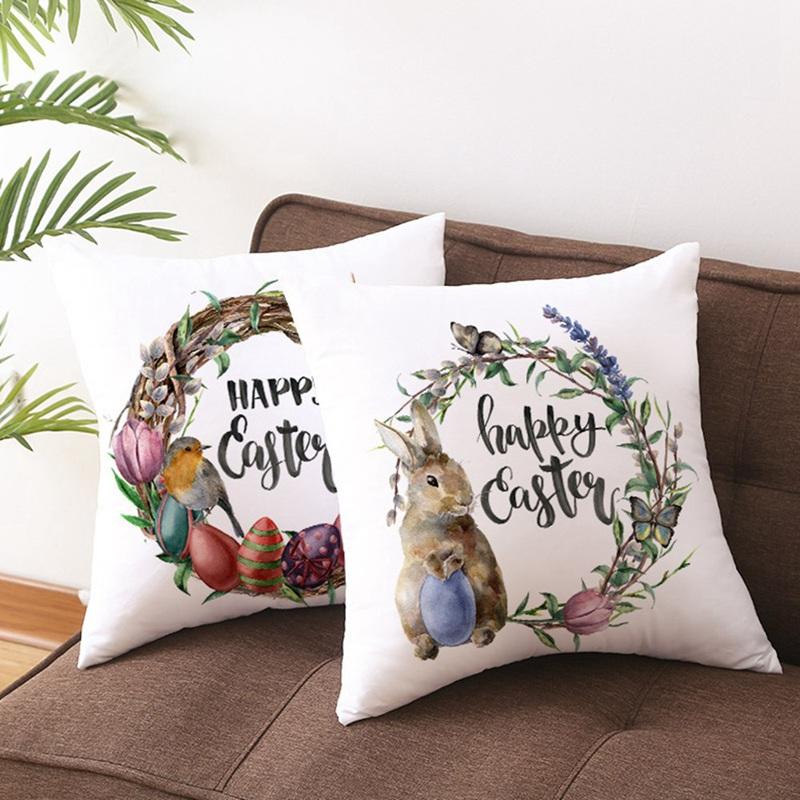 Pillow Case Cartoon Easter Cute Smiling Color Eggs Home Personalized Custom Cushion Cover 
Pillow Case Cartoon Easter Cute Smiling Color Eggs Home Personalized Custom Cushion Cover