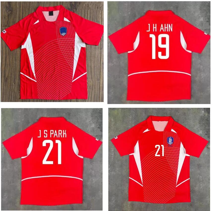 2002 KOREA jersey national team S PARK K H SEOL M B HONG J H AHN retro soccer jerseys 02 home red Vintage South Camiseta de fútbol Classic football shirts
2002 KOREA jersey national team S PARK K H SEOL M B HONG J H AHN retro soccer jerseys 02 home red Vintage South Camiseta de fútbol Classic football shirts