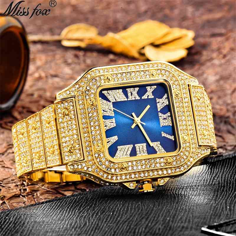 jewelry luxury high-quality designer Missfox watch Roman scale high-end fashion hip hop diamond square men's Watch Wristwatches, Silver
jewelry luxury high-quality designer Missfox watch Roman scale high-end fashion hip hop diamond square men's Watch Wristwatches, Silver