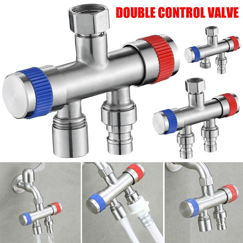 Stainless Steel 1 In 2 Out Way Water Spliter Faucet Hose Bibb For Washing Machine QP2 Bathroom Sink Faucets
Stainless Steel 1 In 2 Out Way Water Spliter Faucet Hose Bibb For Washing Machine QP2 Bathroom Sink Faucets