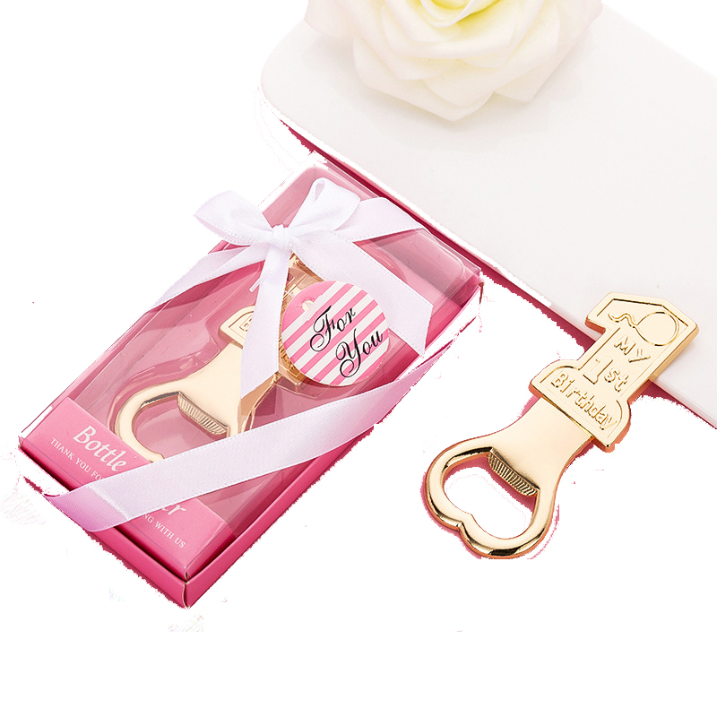 Digital Bottle Opener Portable Alloy Beer Corkscrew Creativity 1 Year Old Baby Birthday Gift Kitchen Tools Free shipping