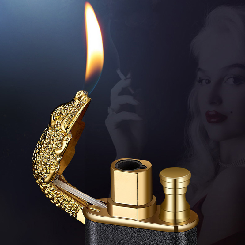 Metal Lighter Double Flame Switchable Lighter Refillable Butane Gas Lighter Cigarette accessories Torch
Metal Lighter Double Flame Switchable Lighter Refillable Butane Gas Lighter Cigarette accessories Torch