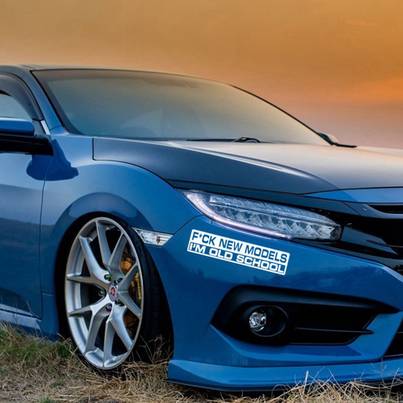 Old School Funny Car Bumper Stickers Vinyl Cars Sticker Decal Car Wrap For Auto Products Accessories Window Decoration Styling