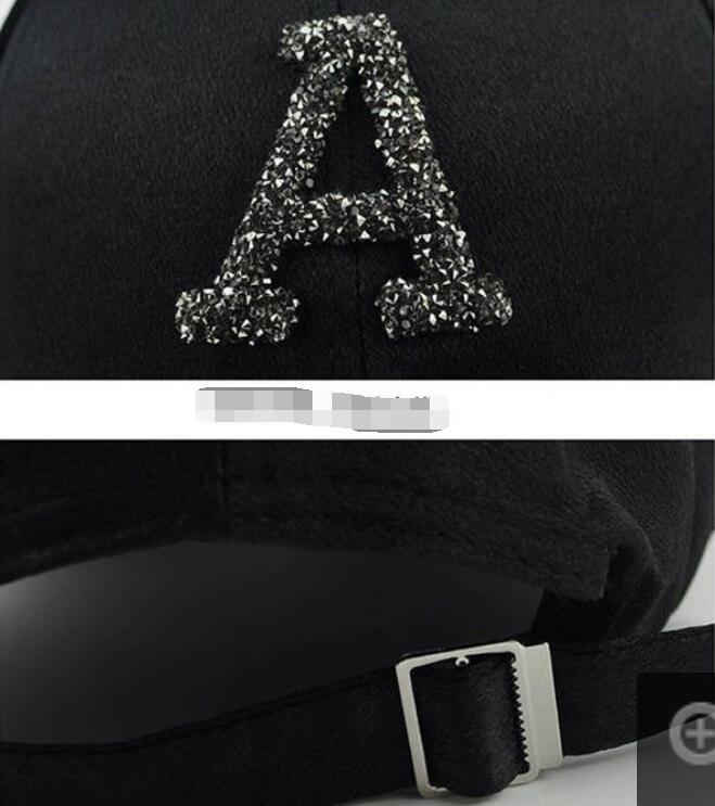 Women's Cap Rhinestone Sequin Letter Baseball Cap Summer Girls Female Snapback Hip Hop Caps Adjustable Sun Hat GC815