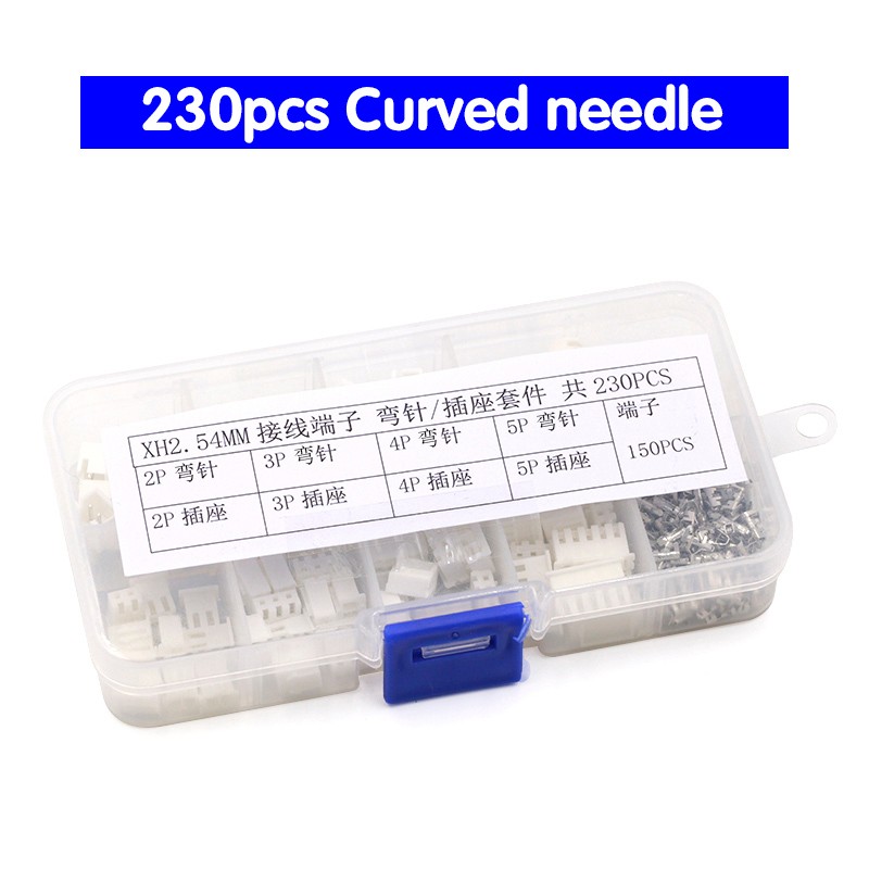 230pcs XH2.54 2p 3p 4p 5 pin 2.54mm Pitch Terminal Kit / Housing / Pin Header JST Connector Wire Connectors Adaptor XH DIY
230pcs XH2.54 2p 3p 4p 5 pin 2.54mm Pitch Terminal Kit / Housing / Pin Header JST Connector Wire Connectors Adaptor XH DIY