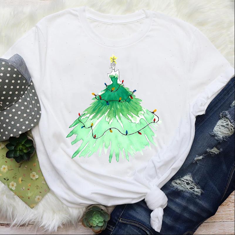 Women T Shirts Cartoon Elegant Light Tree Happy Girl Holiday Merry Print Tops Lady Female Graphic Tees Clothes Shirt, White
Women T Shirts Cartoon Elegant Light Tree Happy Girl Holiday Merry Print Tops Lady Female Graphic Tees Clothes Shirt, White