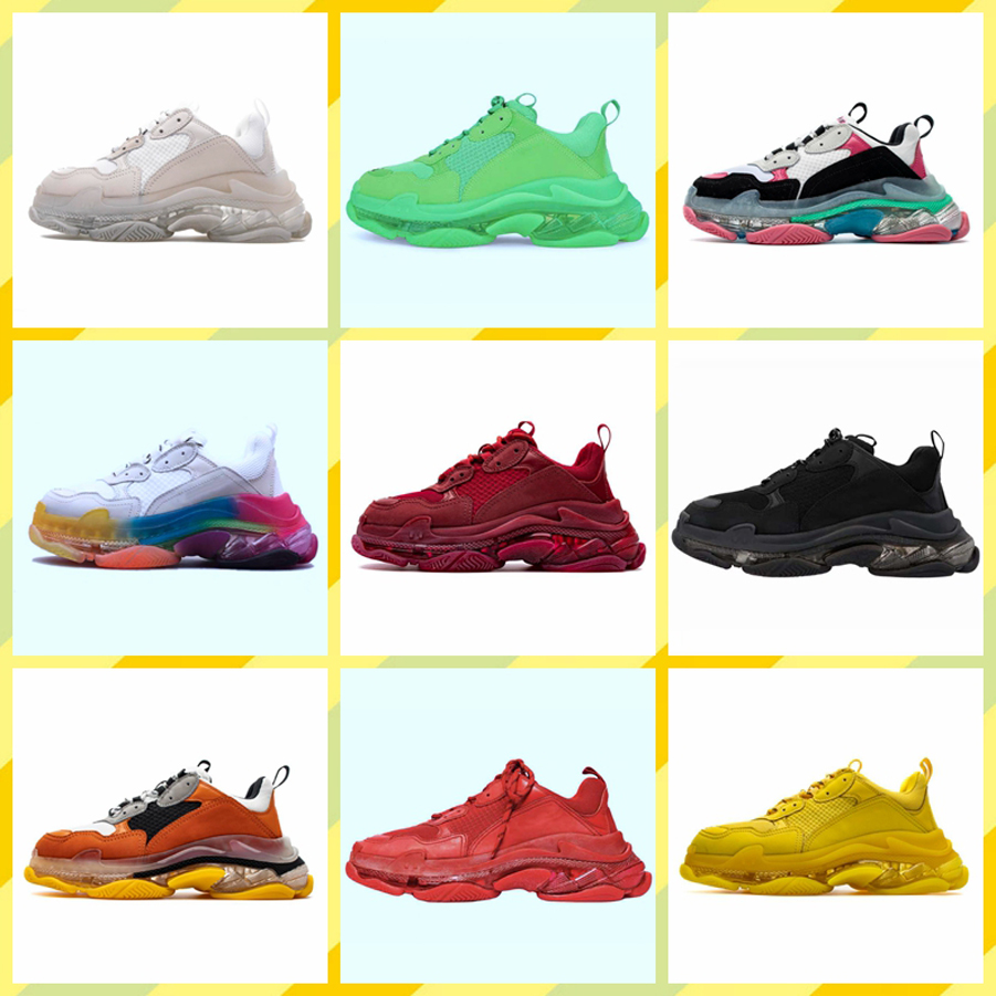 Women Men TRIPLE S SNEAKER CLEAR SOLE Dad Casual Shoes Crystal Bottom Paris Leisure Sneakers for Vintage Old Grandpa Trainer chaussures size 36-45 By shoe008 01, #0
Women Men TRIPLE S SNEAKER CLEAR SOLE Dad Casual Shoes Crystal Bottom Paris Leisure Sneakers for Vintage Old Grandpa Trainer chaussures size 36-45 By shoe008 01, #0