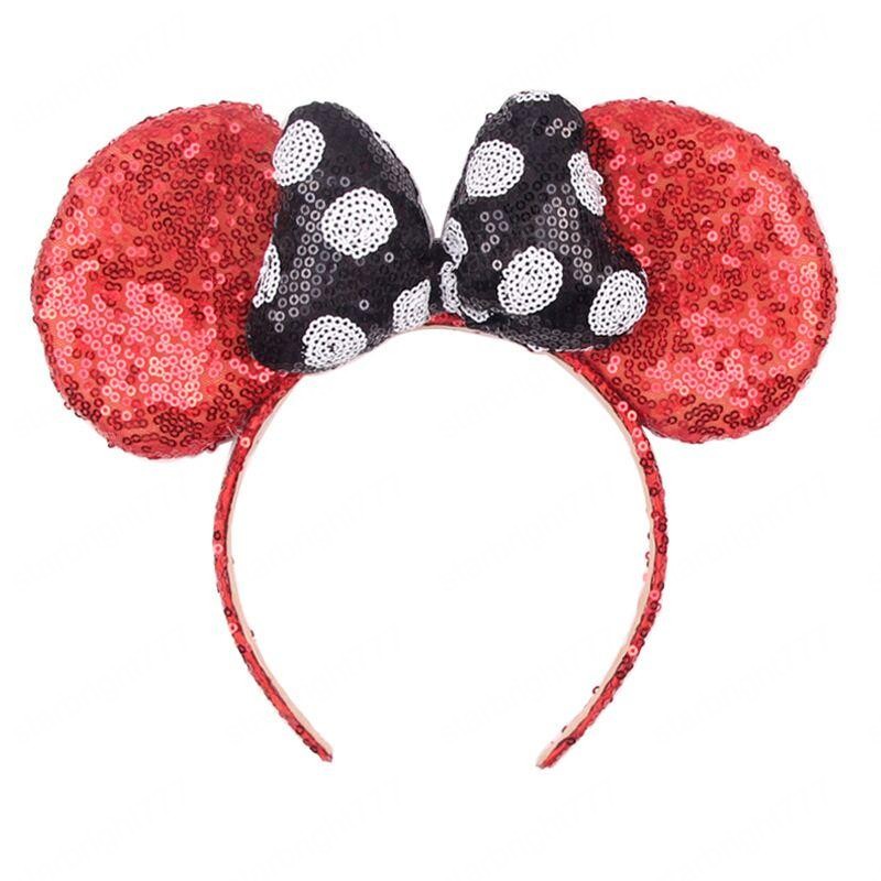 INS Baby Girls mouse ear Headband Children Birthday Party Props Kids Cartoon Cute Lovely Hairband