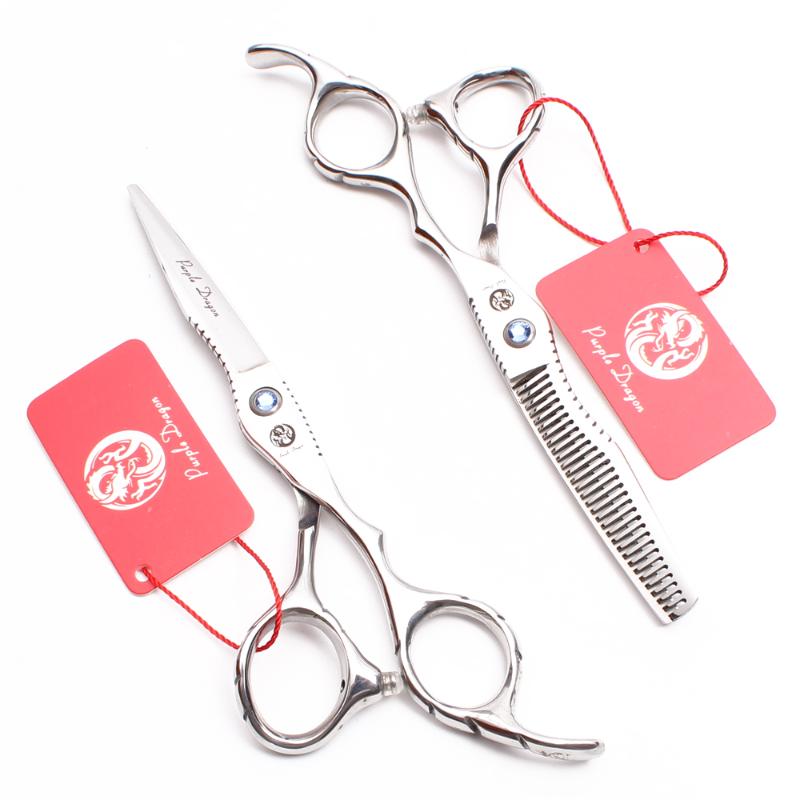 Hair Scissors Professional Hairrdressing 6.0" Japan 440C Mr Cutting Barber Thinning Shears Set Razor Edge Series