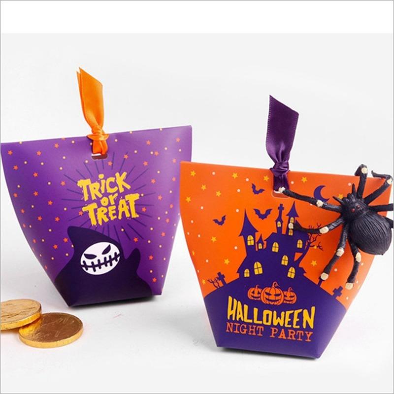 Gift Wrap 10pcs Halloween Paper Candy Bags Party Kids Trick Or Treat Goody Bag Cookie Boxes Favors Supplies
Gift Wrap 10pcs Halloween Paper Candy Bags Party Kids Trick Or Treat Goody Bag Cookie Boxes Favors Supplies