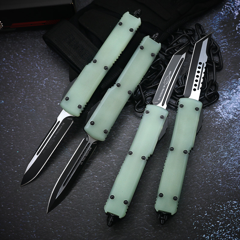 G10+Aviation Aluminum handle Micro Tech UT-85 automatic Pocket Knife AUTO OPEN D2 blade Outdoor Camping EDC Tool UT-70 UTX-70 B2 A7 A10 3300 121
G10+Aviation Aluminum handle Micro Tech UT-85 automatic Pocket Knife AUTO OPEN D2 blade Outdoor Camping EDC Tool UT-70 UTX-70 B2 A7 A10 3300 121