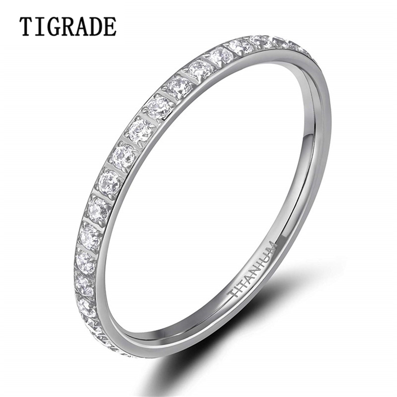 TIGRADE 2mm Women Ring Cubic Zirconia Anniversary Wedding Engagement Band Size 4 to 13 bagues pour femme 210701
TIGRADE 2mm Women Ring Cubic Zirconia Anniversary Wedding Engagement Band Size 4 to 13 bagues pour femme 210701
