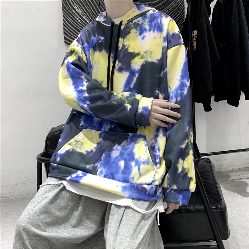 men's vests new fashion tie-dye hoodies autumn oversize hooded sweatshirts korean hip hop casual pullover coat plus velvet v5p, Black;white
men's vests new fashion tie-dye hoodies autumn oversize hooded sweatshirts korean hip hop casual pullover coat plus velvet v5p, Black;white