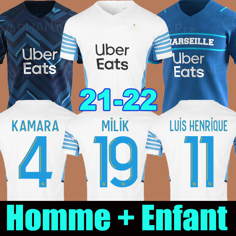21 22 Marseille soccer jersey Olympique De 2021 2022 OM MILIK maillot foot CUISANCE THAUVIN BENEDETTO KAMARA PAYET football shirts men + kids kit, 2019 home
21 22 Marseille soccer jersey Olympique De 2021 2022 OM MILIK maillot foot CUISANCE THAUVIN BENEDETTO KAMARA PAYET football shirts men + kids kit, 2019 home