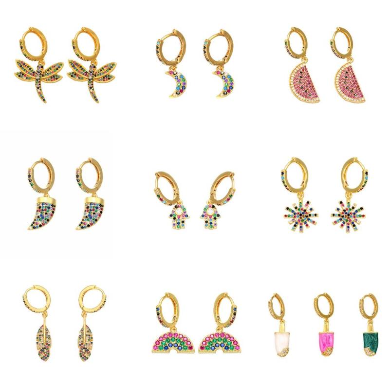 Hoop & Huggie HECHENG,1pair,CZ ,Small Hoops Rainbow Earrings ,Wholesale ,Gold Silver Color ,Love Heart, Star, Animals, Moon, For Women VE56
Hoop & Huggie HECHENG,1pair,CZ ,Small Hoops Rainbow Earrings ,Wholesale ,Gold Silver Color ,Love Heart, Star, Animals, Moon, For Women VE56